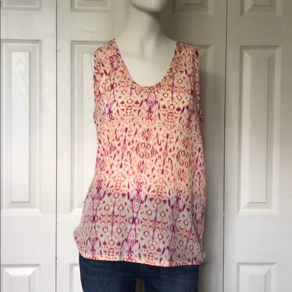 Joie Small Pink / Peach Silk Tank
